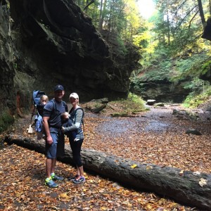 Hiking in the hills of Indiana